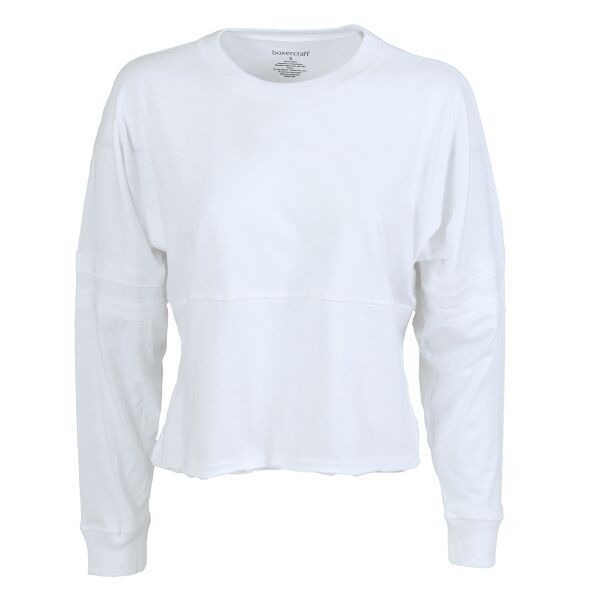 Ladies' Cropped Retro Pom Pom Jersey Fleece Thumbnail