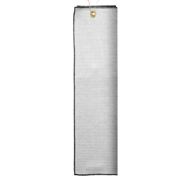 Microfiber Waffle Golf Towel with Tri-Fold Grommet Thumbnail