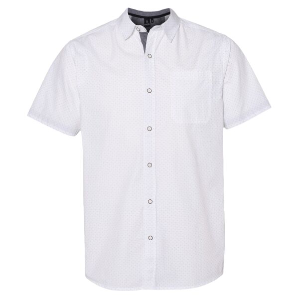Men's Peached Printed Poplin Short Sleeve Shirt Thumbnail