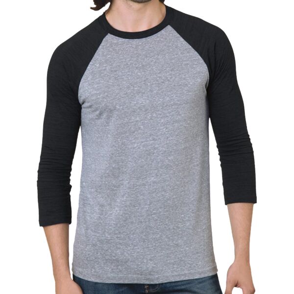 Unisex Three-Quarter Sleeve Raglan T-Shirt Thumbnail