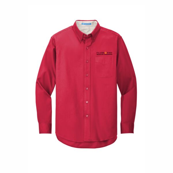 GAUCHO SHIRT-S608 PORT AUTHORITY LONG SLEEVE EASY CARE SHIRT EMBROIDERED LEFT CHEST Thumbnail