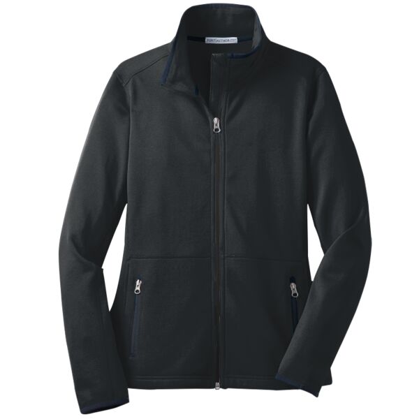 (M) Ladies Pique Fleece Jacket Thumbnail
