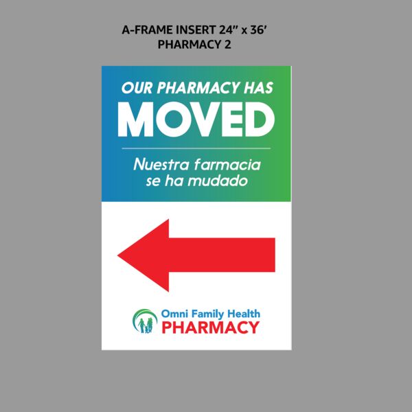 A Frame Insert 24" x 36" Pharmacy 2 Thumbnail