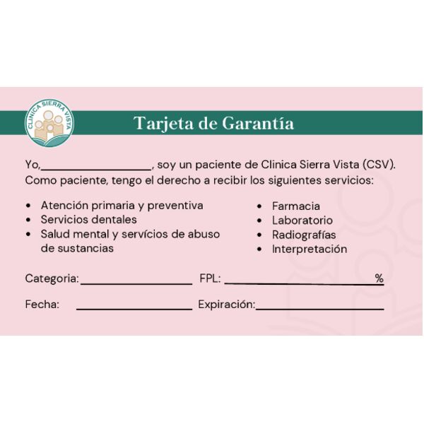 Assurance Card Spanish Thumbnail