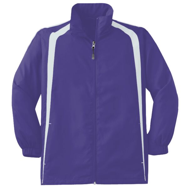 YST60 Youth Colorblock Raglan Jacket Thumbnail