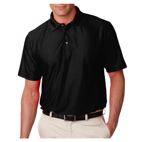 8413 Adult Cool & Dry Elite Tonal Stripe Performance Polo Thumbnail