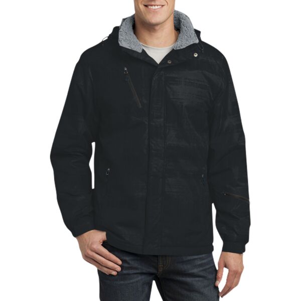 Brushstroke Print Insulated Jacket Thumbnail