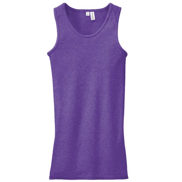 Ladies’  5.8 oz., 1x1 Baby Rib Widestrap Tank Thumbnail
