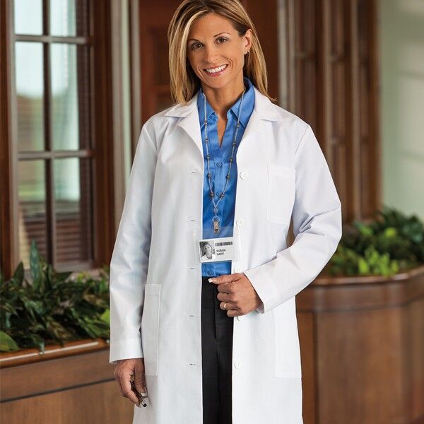 (KM) *Women's 5 Pockets Labcoat - 37" Thumbnail