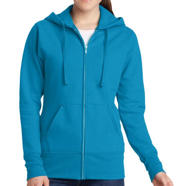 (PWC) Ladies Classic Full Zip Hooded Sweatshirt Thumbnail
