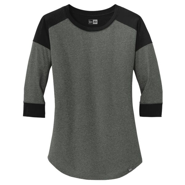 Ladies Heritage Blend 3/4 Sleeve Baseball Raglan Tee Thumbnail